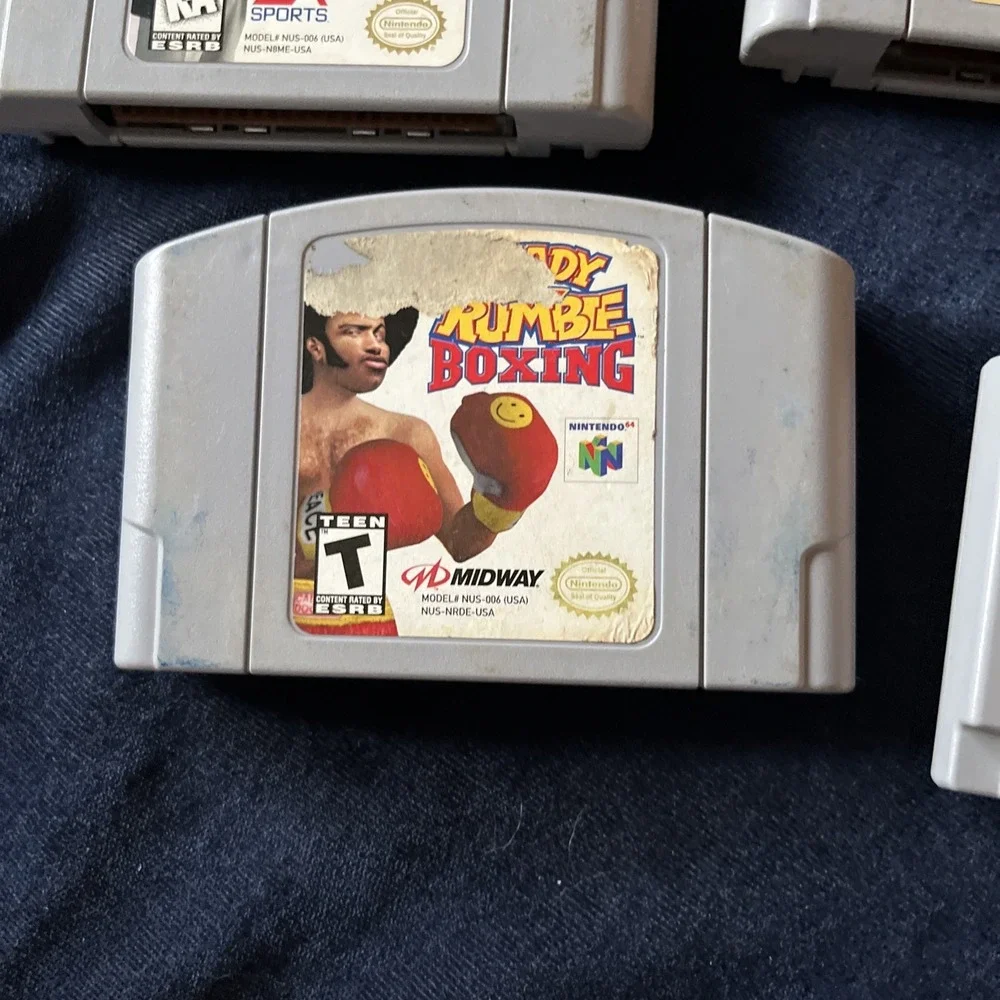 Nintendo 64 Lot of 5 Games Madden 2000 64 WCW Mayhem Ready 2 Rumble Baseball